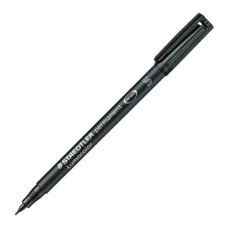 Staedtler, Inc C/O Sp Richards Staedtler Lumocolor Permanent Universal Pen, Super Fine, Black Ink, 10/Box 3139